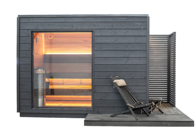 Vente et installation de sauna exterieur design en bois à Annecy en Haute savoie