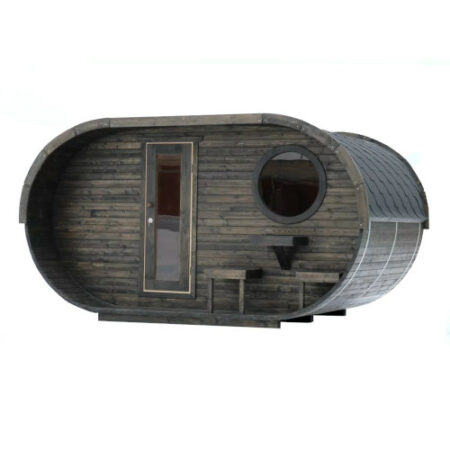 Sauna extérieur avec terrasse - Oval S 2RT