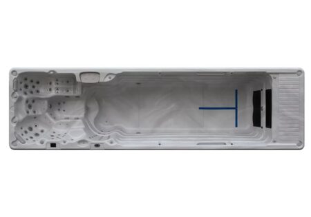 Couloir de nage et Spa 76 jets - ANDROS O816N